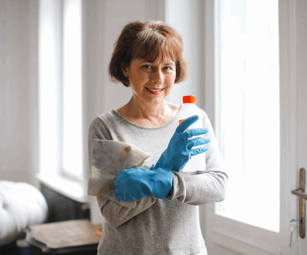 Pani sprzatajaca biuro